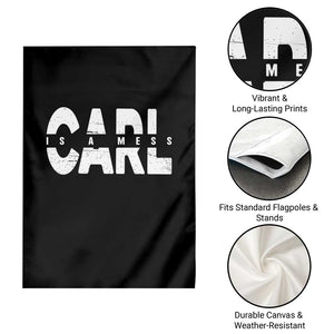 Carl's A Mess Garden Flag Reality TV Viral Meme TS10 Print Your Wear