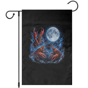 Three Crawfish Moon Garden Flag Lobster Howling To The Moon Vintage Moon Animals TS10 Black Print Your Wear
