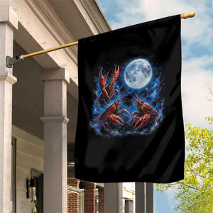 Three Crawfish Moon Garden Flag Lobster Howling To The Moon Vintage Moon Animals TS10 Print Your Wear