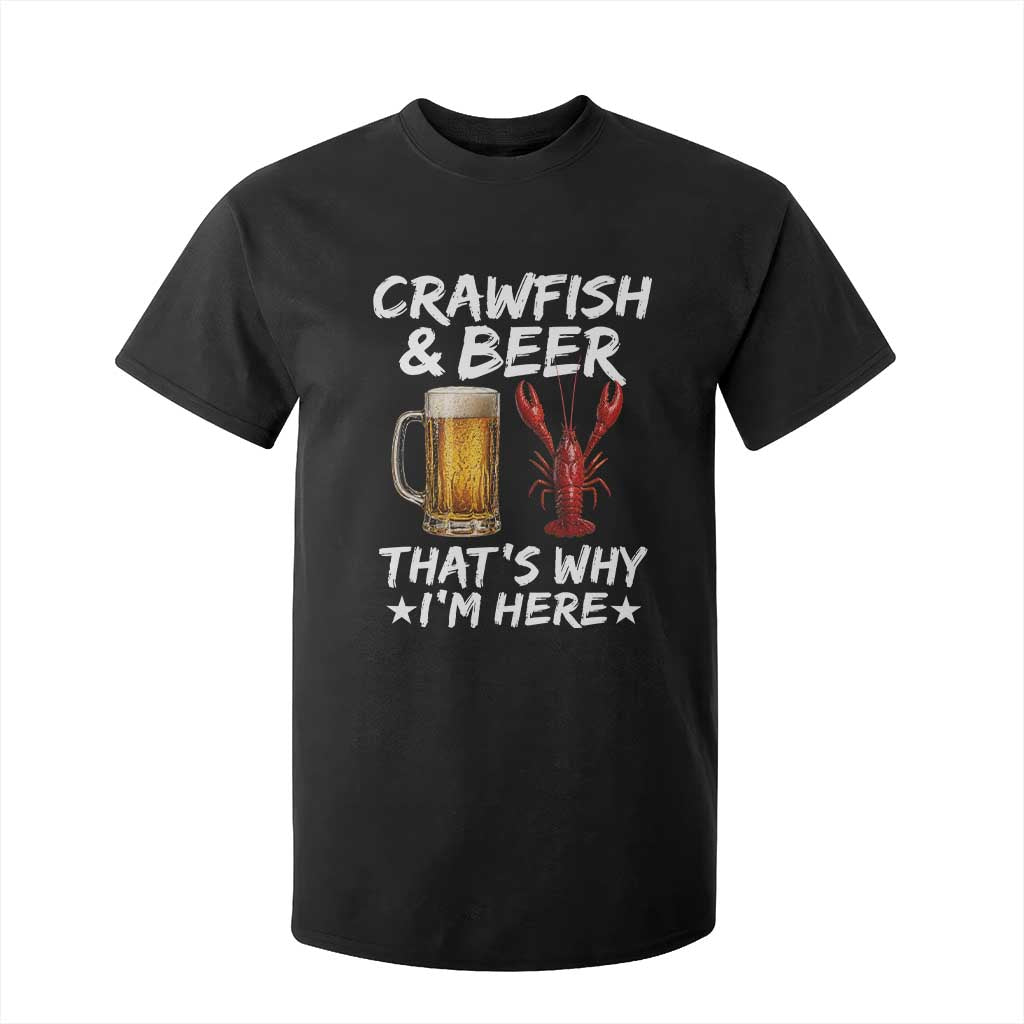 Crawfish Beer Lovers T Shirt For Kid Funny Crawfish Cajun Seafood Festival Daddy Crawfish TS10 Black Print Your Wear