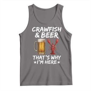 Crawfish Beer Lovers Tank Top Funny Crawfish Cajun Seafood Festival Daddy Crawfish TS10 Deep Heather Print Your Wear