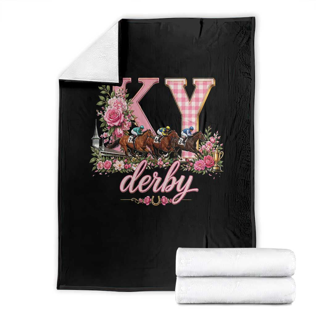 Horse Racing KY Derby Day Vibes Throw Blanket This is My Derby Day Dress TS10 Black Print Your Wear