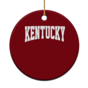 Kentucky Ceramic Ornament Retro Varsity Kentucky Lover KY State TS10 1pc Red Print Your Wear