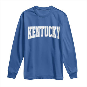 Kentucky Long Sleeve Shirt Retro Varsity Kentucky Lover KY State TS10 Royal Blue Print Your Wear