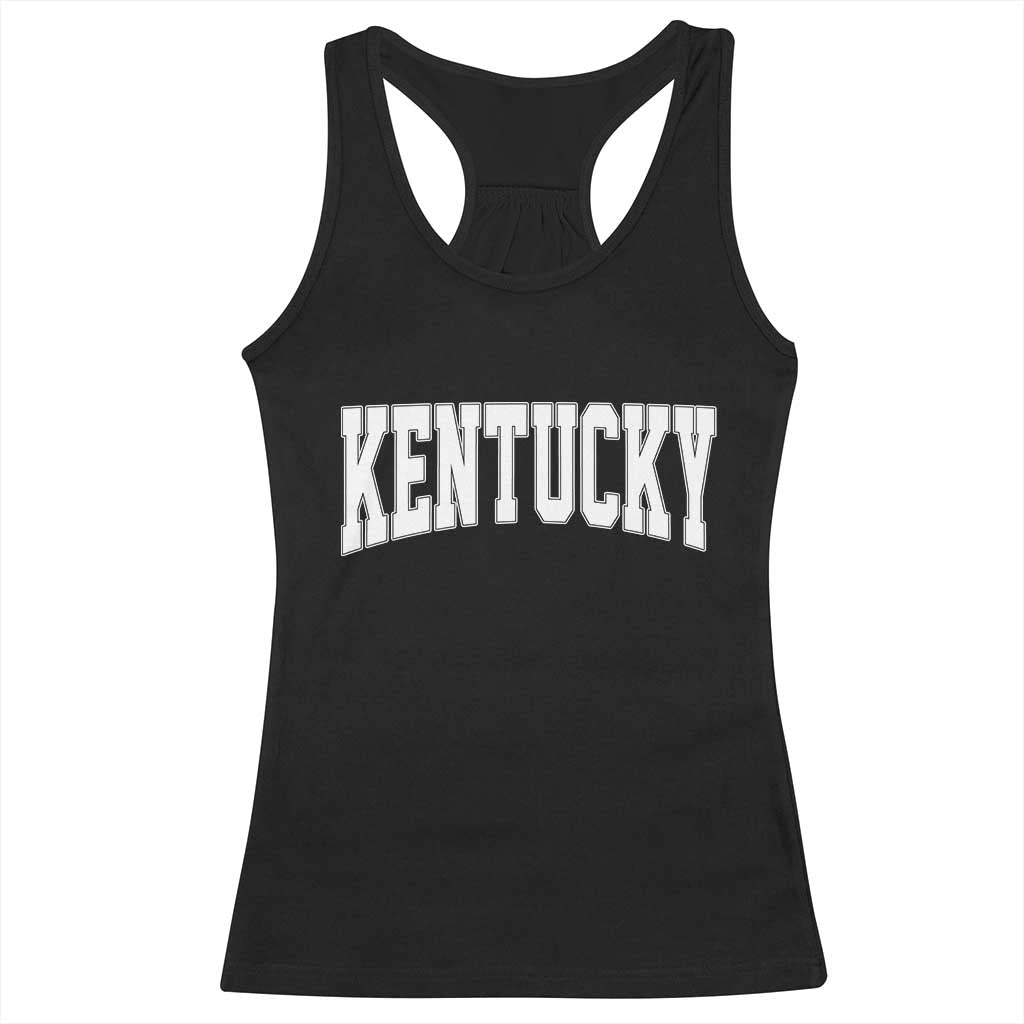 Kentucky Racerback Tank Top Retro Varsity Kentucky Lover KY State TS10 Black Print Your Wear