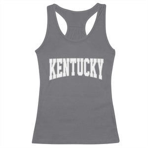 Kentucky Racerback Tank Top Retro Varsity Kentucky Lover KY State TS10 Charcoal Print Your Wear