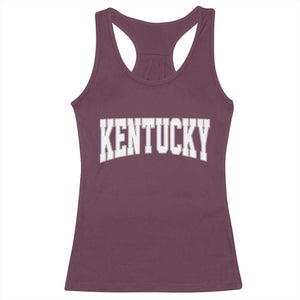Kentucky Racerback Tank Top Retro Varsity Kentucky Lover KY State TS10 Maroon Print Your Wear