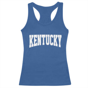 Kentucky Racerback Tank Top Retro Varsity Kentucky Lover KY State TS10 Royal Blue Print Your Wear