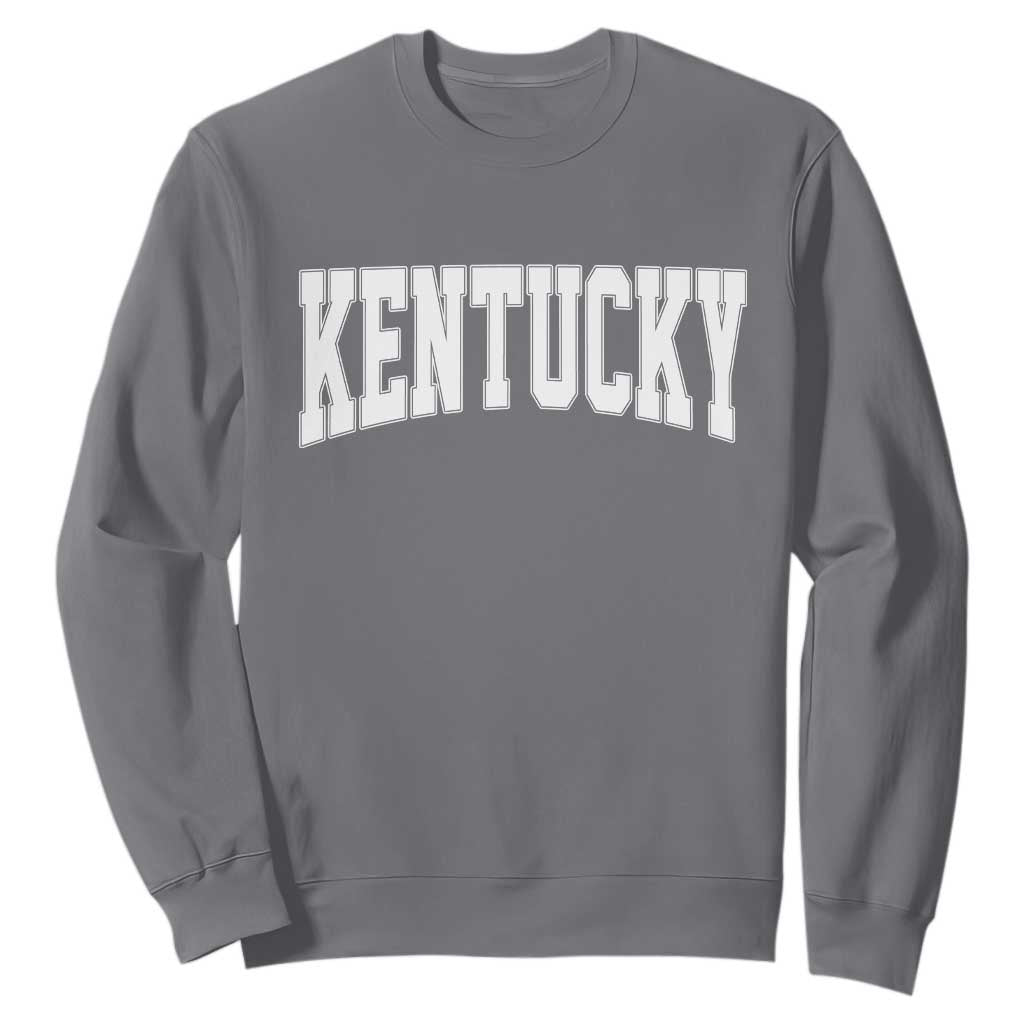 Kentucky Sweatshirt Retro Varsity Kentucky Lover KY State TS10 Charcoal Print Your Wear