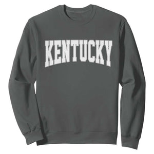 Kentucky Sweatshirt Retro Varsity Kentucky Lover KY State TS10 Dark Heather Print Your Wear