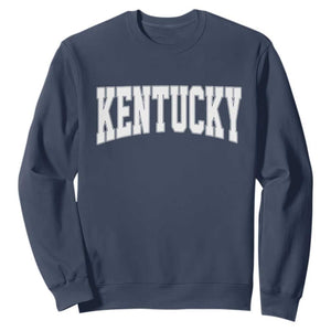 Kentucky Sweatshirt Retro Varsity Kentucky Lover KY State TS10 Navy Print Your Wear