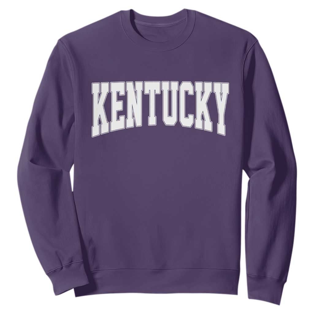 Kentucky Sweatshirt Retro Varsity Kentucky Lover KY State TS10 Purple Print Your Wear