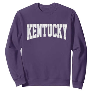 Kentucky Sweatshirt Retro Varsity Kentucky Lover KY State TS10 Purple Print Your Wear