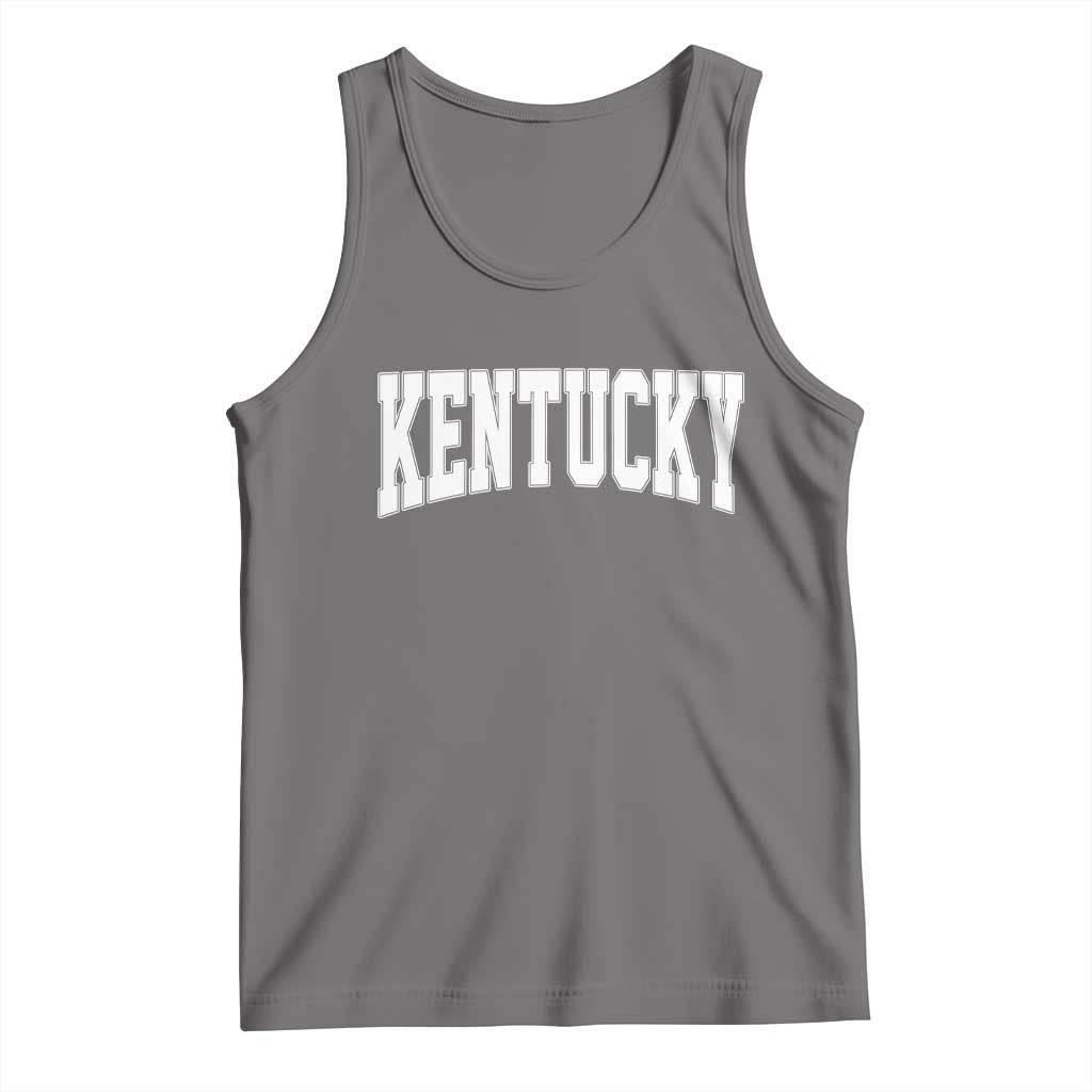 Kentucky Tank Top Retro Varsity Kentucky Lover KY State TS10 Deep Heather Print Your Wear
