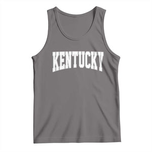 Kentucky Tank Top Retro Varsity Kentucky Lover KY State TS10 Deep Heather Print Your Wear