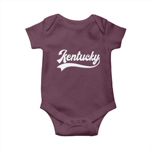 Vintage Kentucky Baby Onesie Varsity Script Retro Sports Jersey Style TS10 Maroon Print Your Wear
