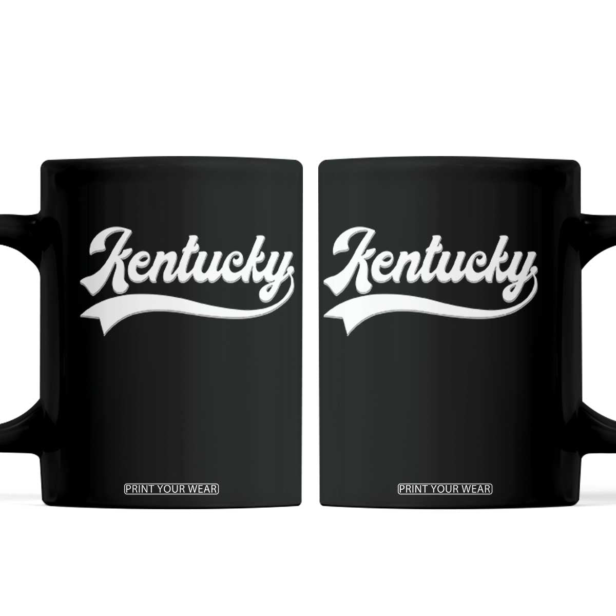 Vintage Kentucky Coffee Mug Varsity Script Retro Sports Jersey Style TS10 Black Print Your Wear