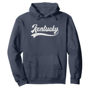 Vintage Kentucky Hoodie Varsity Script Retro Sports Jersey Style TS10 Navy Print Your Wear