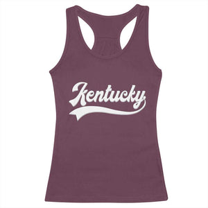 Vintage Kentucky Racerback Tank Top Varsity Script Retro Sports Jersey Style TS10 Maroon Print Your Wear