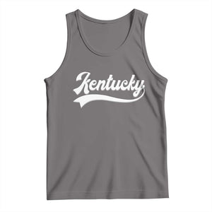 Vintage Kentucky Tank Top Varsity Script Retro Sports Jersey Style TS10 Deep Heather Print Your Wear