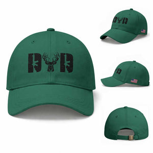 Hunting Dad Baseball Cap Fathers Day Gun Lovers Hunter Dad TS10 Baseball Cap Universal Fit Irish Green Print Your Wear