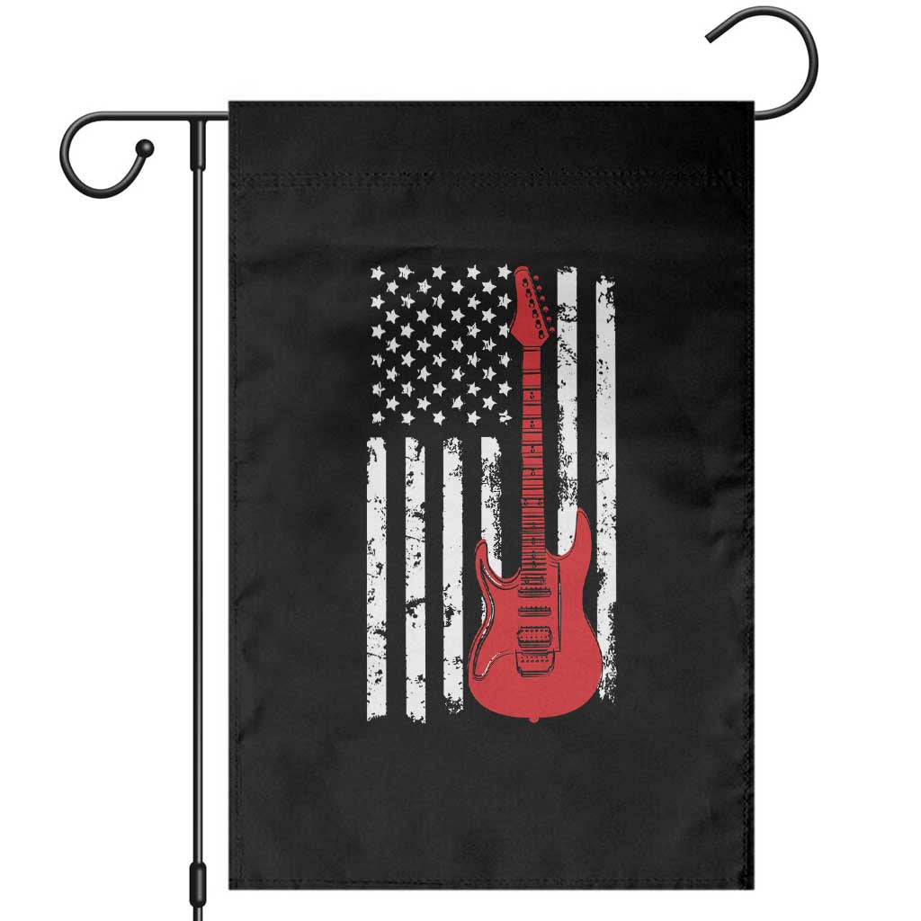 Bass Guitar Player Garden Flag USA American Flag Musician Guitarist TS10 Black Print Your Wear