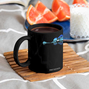Guitar Lake Coffee Mug Retro Tree Shadow Acoustic Guitarist Musician TS10 Print Your Wear