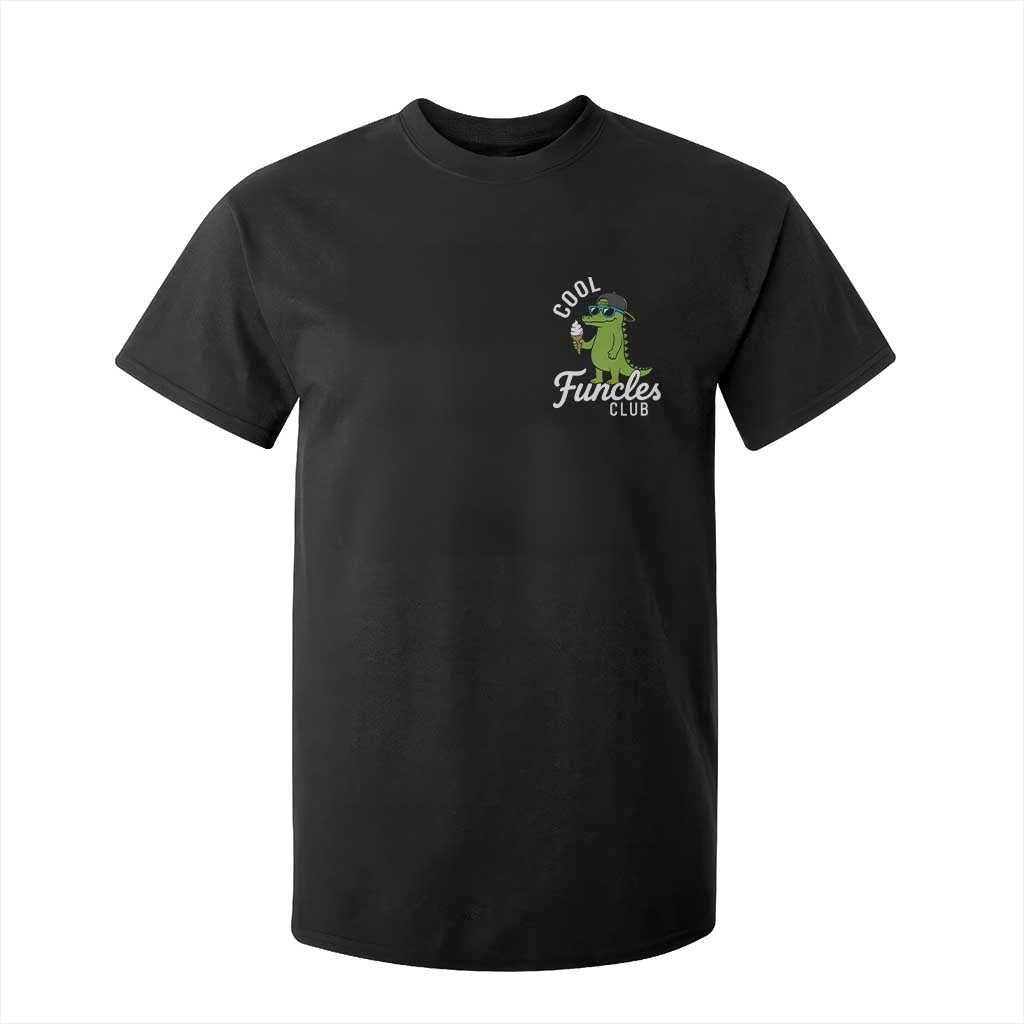 Funny Uncle T Shirt For Kid Cool Funcles Club Funcle Alligator TS10 Black Print Your Wear