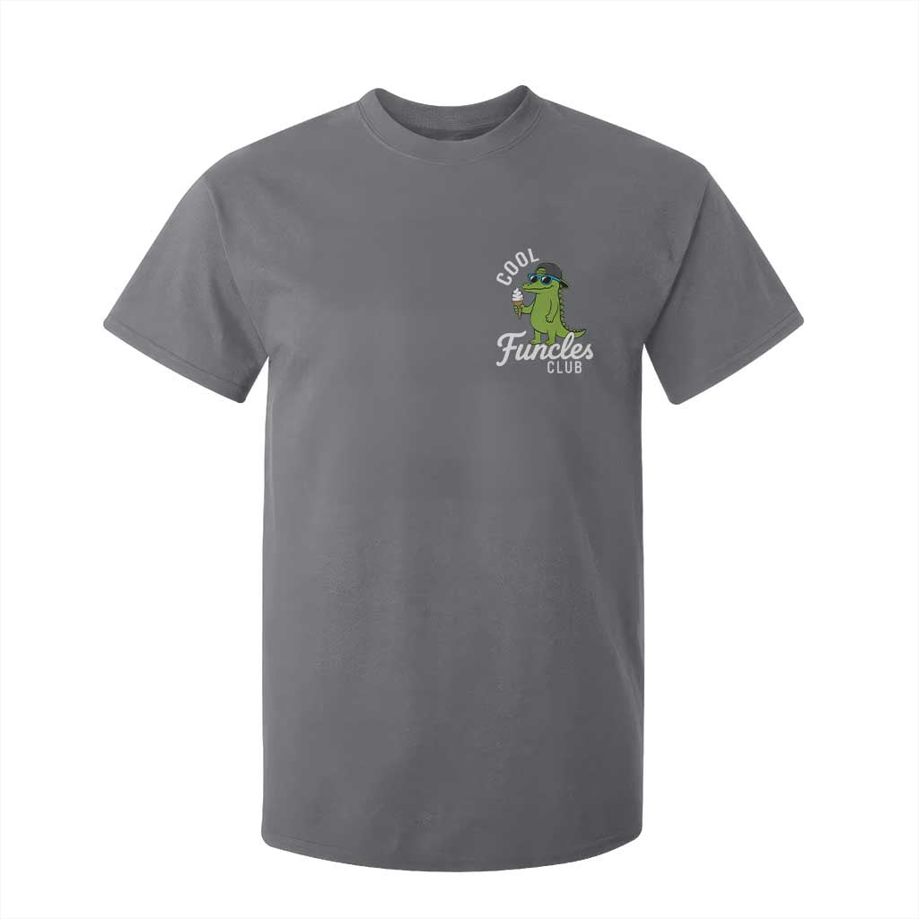 Funny Uncle T Shirt For Kid Cool Funcles Club Funcle Alligator TS10 Charcoal Print Your Wear