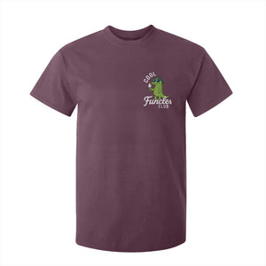 Funny Uncle T Shirt For Kid Cool Funcles Club Funcle Alligator TS10 Maroon Print Your Wear
