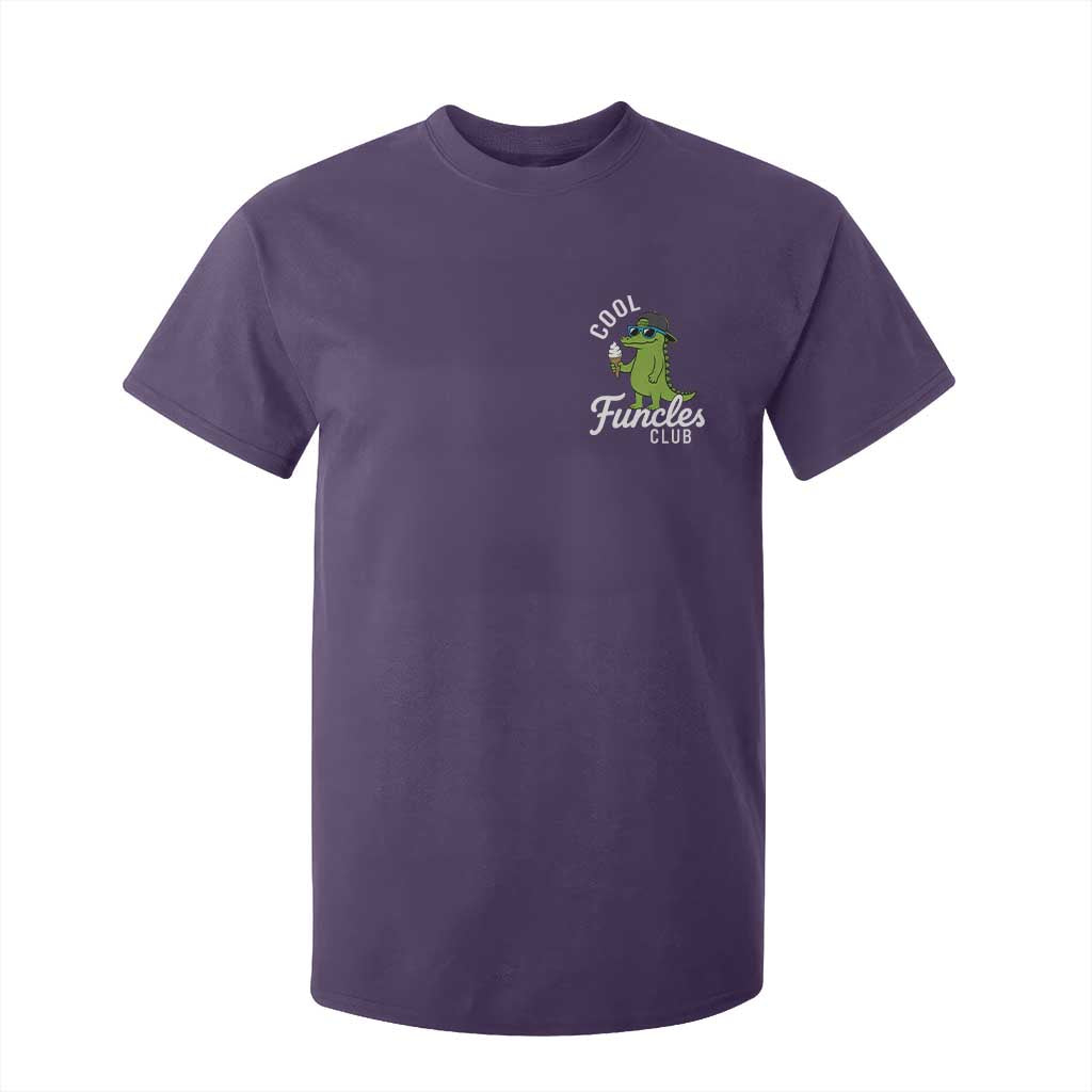 Funny Uncle T Shirt For Kid Cool Funcles Club Funcle Alligator TS10 Purple Print Your Wear
