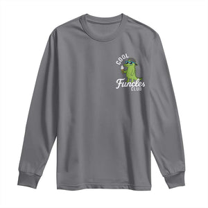 Funny Uncle Long Sleeve Shirt Cool Funcles Club Funcle Alligator TS10 Charcoal Print Your Wear