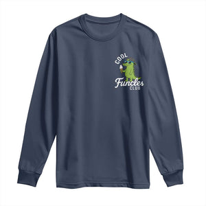 Funny Uncle Long Sleeve Shirt Cool Funcles Club Funcle Alligator TS10 Navy Print Your Wear