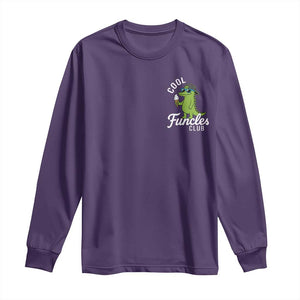 Funny Uncle Long Sleeve Shirt Cool Funcles Club Funcle Alligator TS10 Purple Print Your Wear