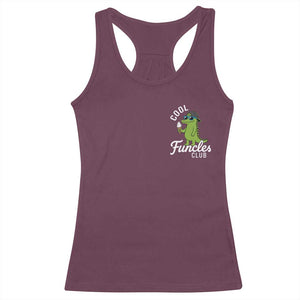 Funny Uncle Racerback Tank Top Cool Funcles Club Funcle Alligator TS10 Maroon Print Your Wear