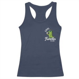 Funny Uncle Racerback Tank Top Cool Funcles Club Funcle Alligator TS10 Navy Print Your Wear