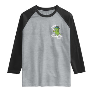 Funny Uncle Raglan Shirt Cool Funcles Club Funcle Alligator TS10 Heather Gray Black Print Your Wear