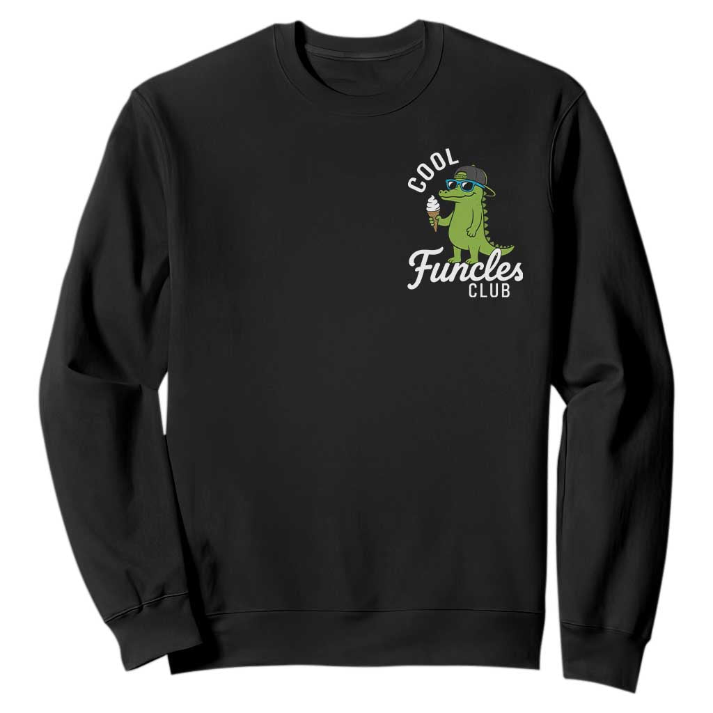 Funny Uncle Sweatshirt Cool Funcles Club Funcle Alligator TS10 Black Print Your Wear