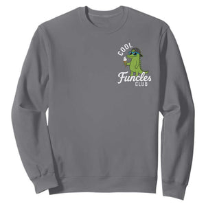 Funny Uncle Sweatshirt Cool Funcles Club Funcle Alligator TS10 Charcoal Print Your Wear