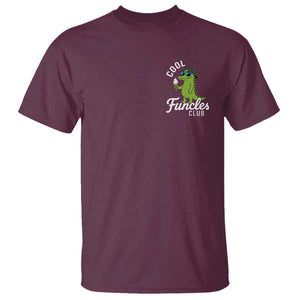 Funny Uncle T Shirt Cool Funcles Club Funcle Alligator TS10 Maroon Print Your Wear