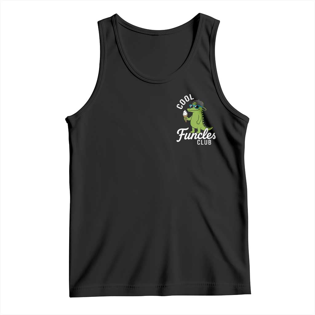 Funny Uncle Tank Top Cool Funcles Club Funcle Alligator TS10 Black Print Your Wear