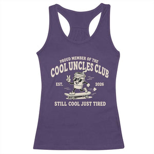 Cool Uncles Club Racerback Tank Top Retro Skater Uncle Still Cool Just Tired TS10 Purple Print Your Wear