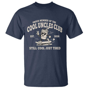 Cool Uncles Club T Shirt Retro Skater Uncle Still Cool Just Tired TS10 Navy Print Your Wear