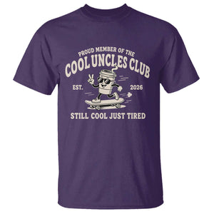Cool Uncles Club T Shirt Retro Skater Uncle Still Cool Just Tired TS10 Purple Print Your Wear