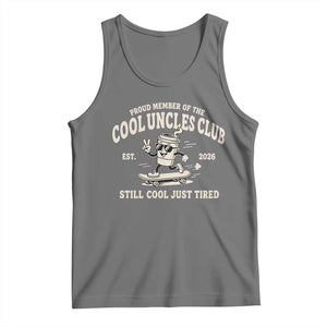 Cool Uncles Club Tank Top Retro Skater Uncle Still Cool Just Tired TS10 Black Heather Print Your Wear