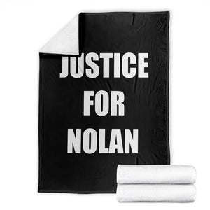 Justice for Nolan Throw Blanket Support and Rememberence Memorial TS10 Black Print Your Wear