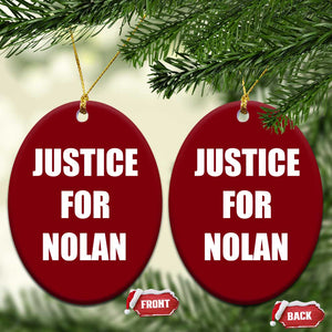 Justice for Nolan Ceramic Ornament Support and Rememberence Memorial TS10 Print Your Wear