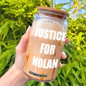 Justice for Nolan Glass Can Support and Rememberence Memorial TS10 Black Print Your Wear