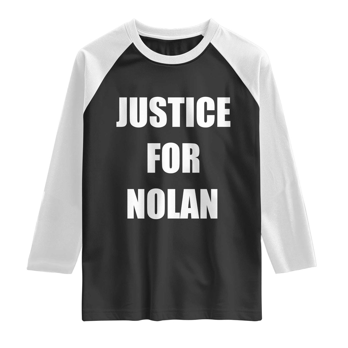 Justice for Nolan Raglan Shirt Support and Rememberence Memorial TS10 Black White Print Your Wear