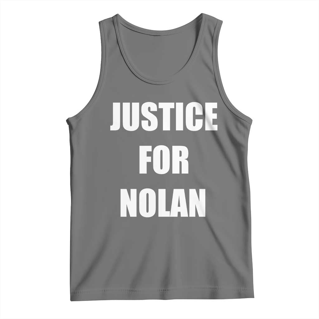 Justice for Nolan Tank Top Support and Rememberence Memorial TS10 Black Heather Print Your Wear